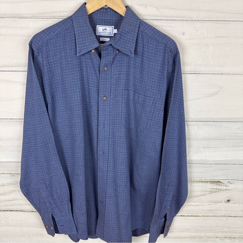 Southern Tide Blue Casual Button Down Shirt